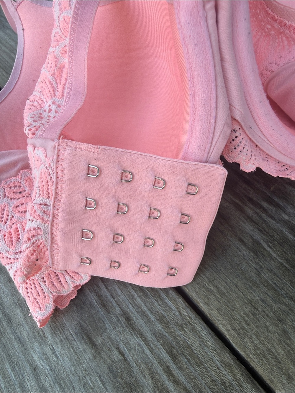 aerie Woman’s Sunnie Full Coverage Lightly Lined Pink Blossom Lace Trimmed 34D - Picture 3 of 9